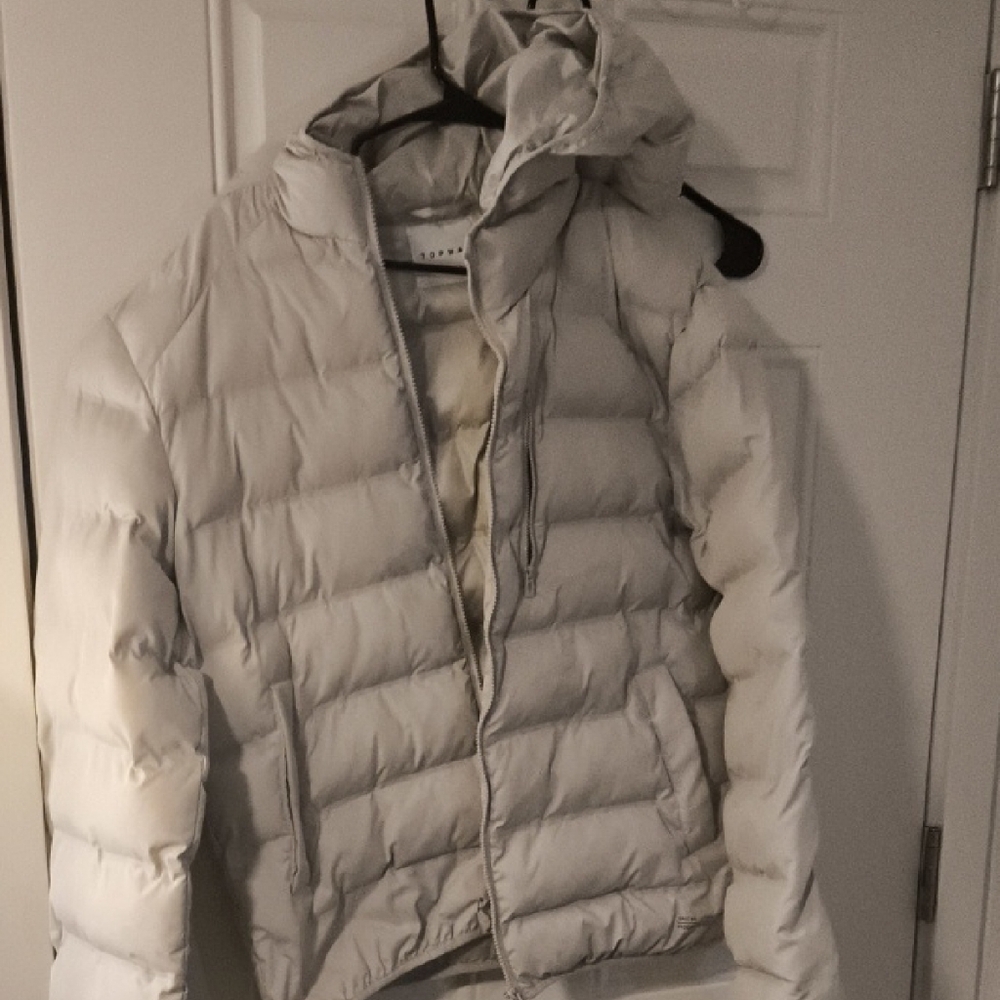 Topman Off-White Quilted Puffer Jacket